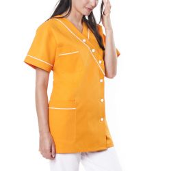 Tunique médicale femme timme jaune orange