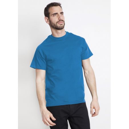 Tee shirt de travail 100% coton bleu saphir